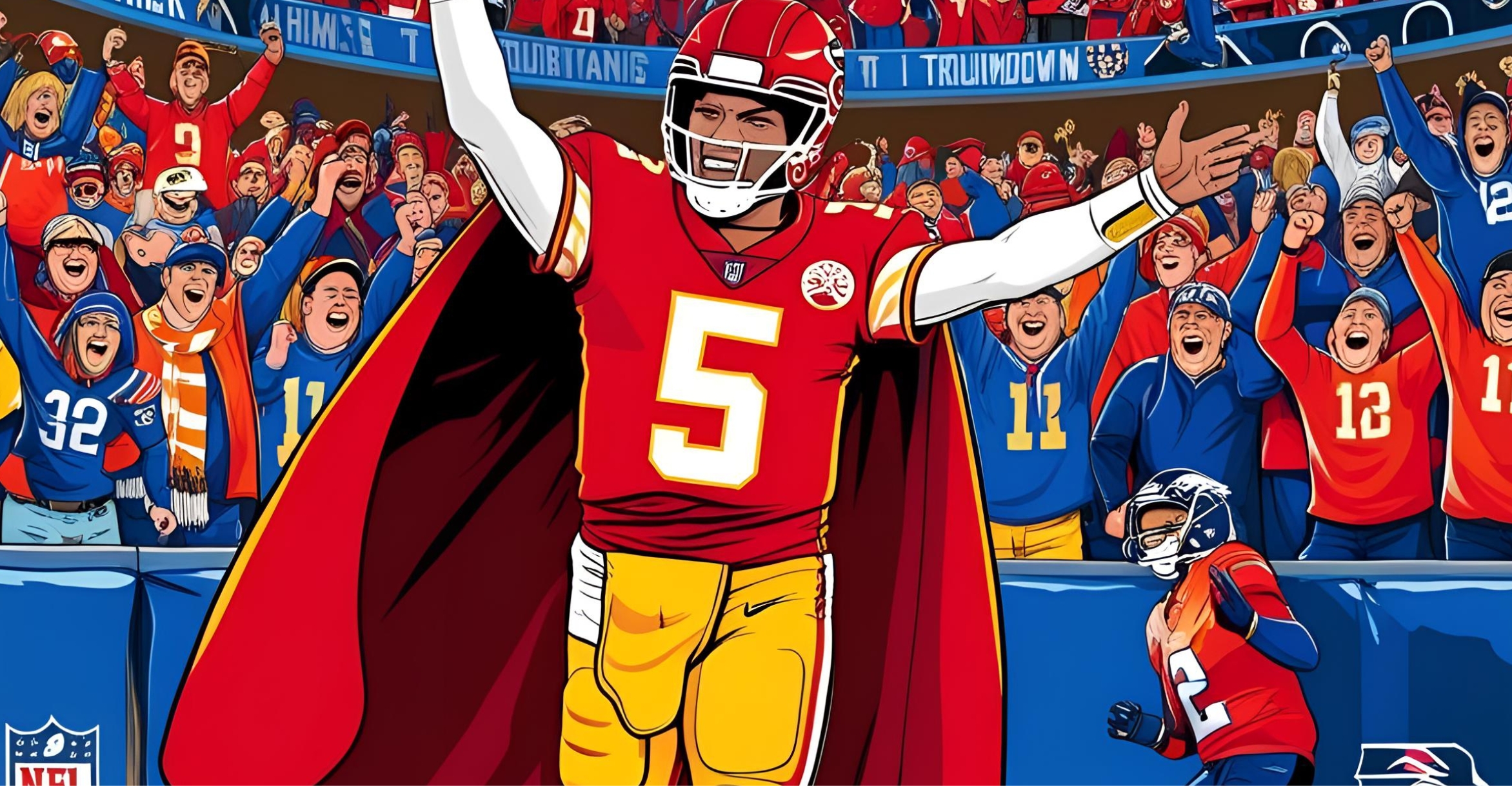 kansas city chiefs patrick mahomes red cape coat